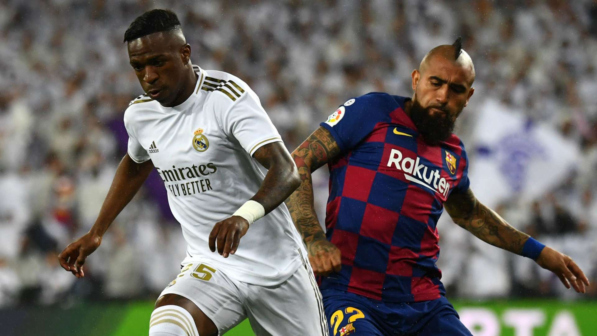 Vinicius Junior Arturo Vidal Real Madrid vs Barcelona 2019-20