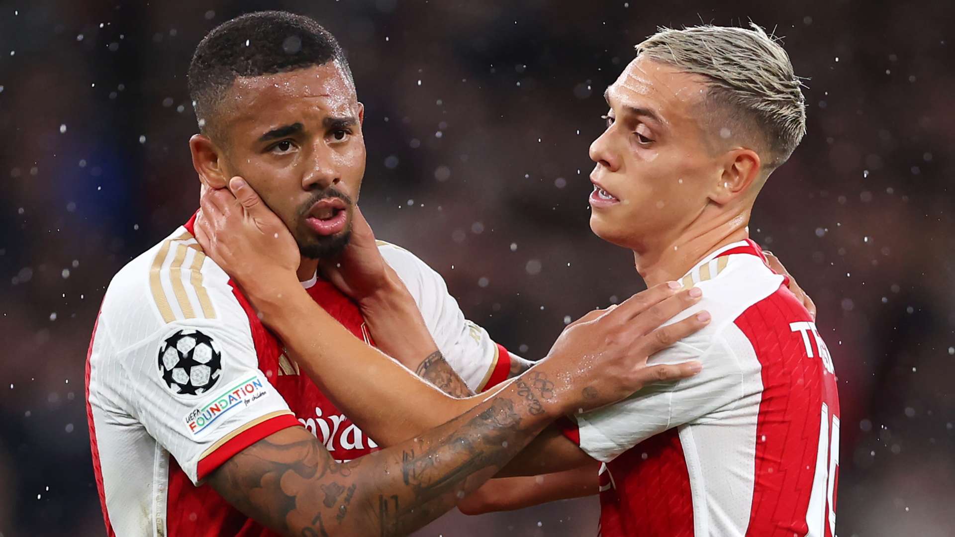 Arsenal Champions League 2023-24 Gabriel Jesus Leandro Trossard