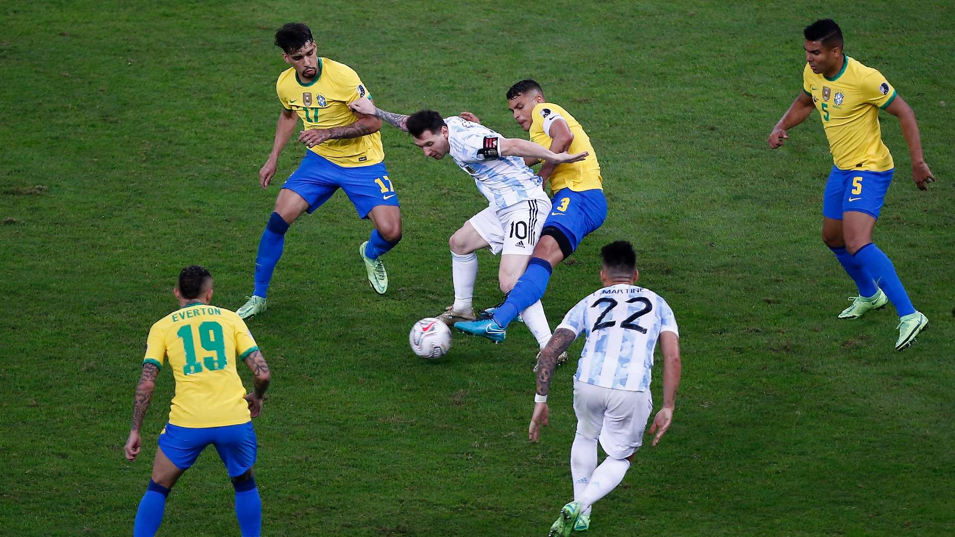 Lionel Messi Argentina Brazil Copa America Final 10072021