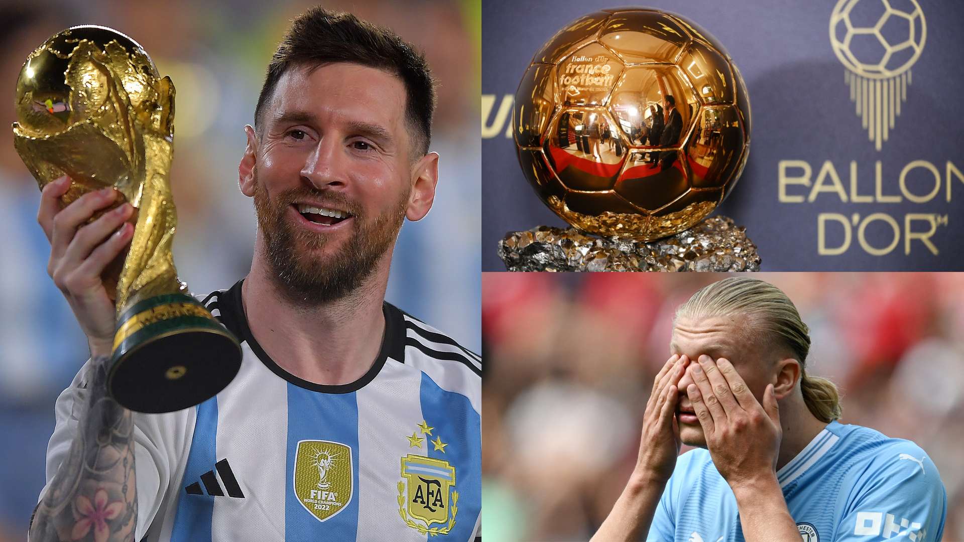 Lionel Messi Erling Haaland Ballon d