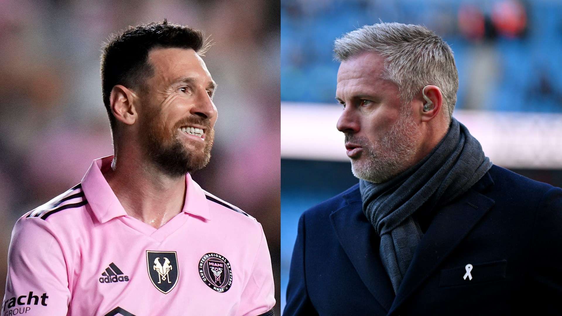 Lionel Messi Jamie Carragher split