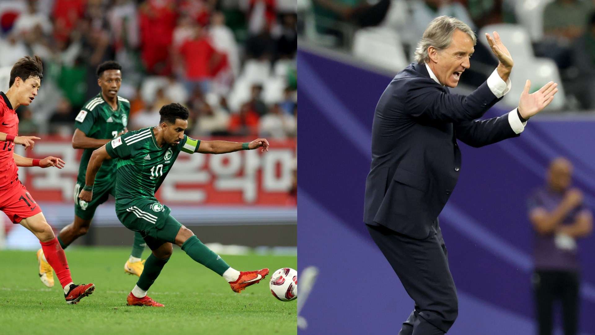 Salem Aldawsari Roberto Mancini Saudi Asian Cup 2023