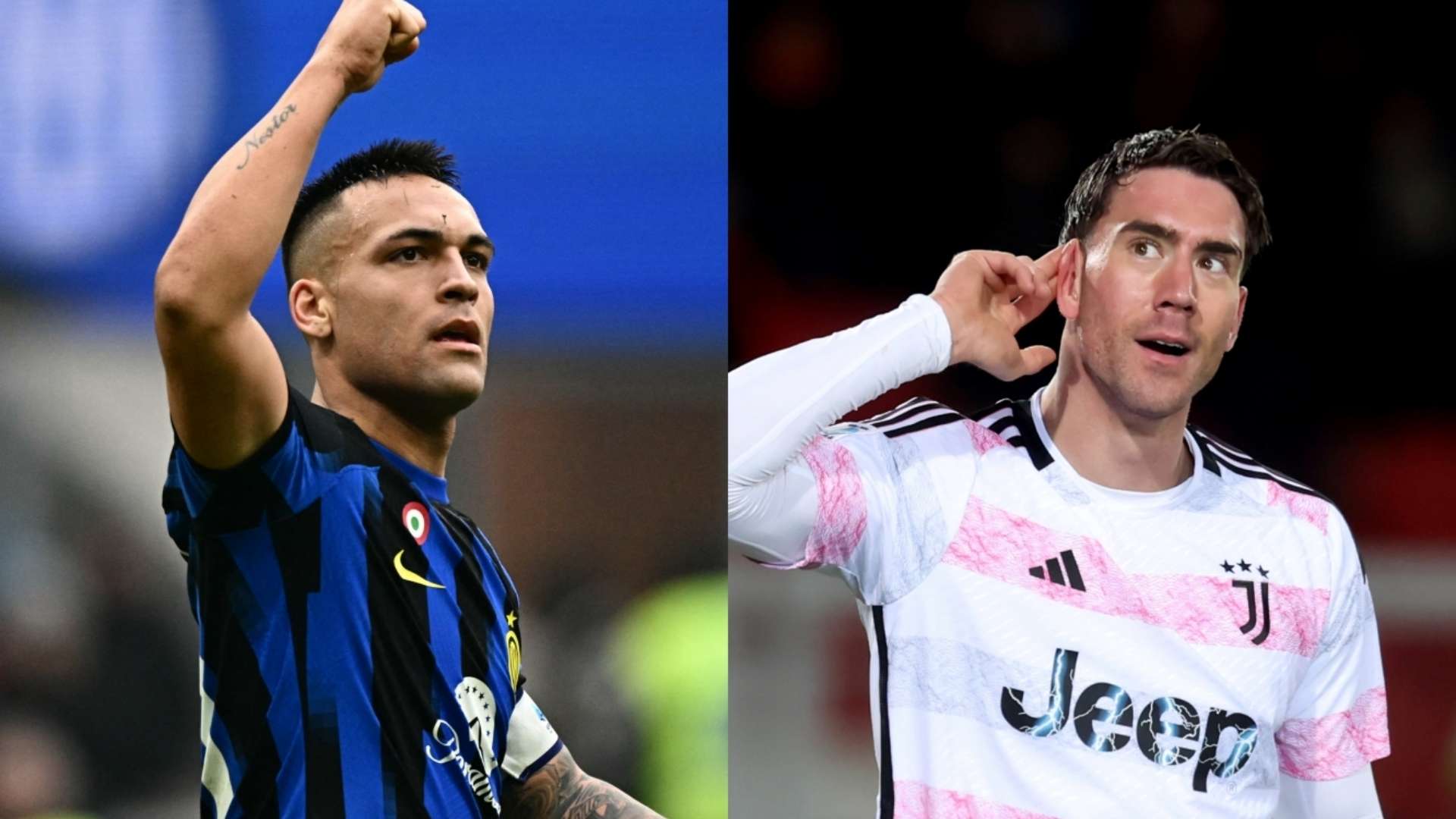 Lautaro Martinez Inter Dusan Vlahovic Juventus