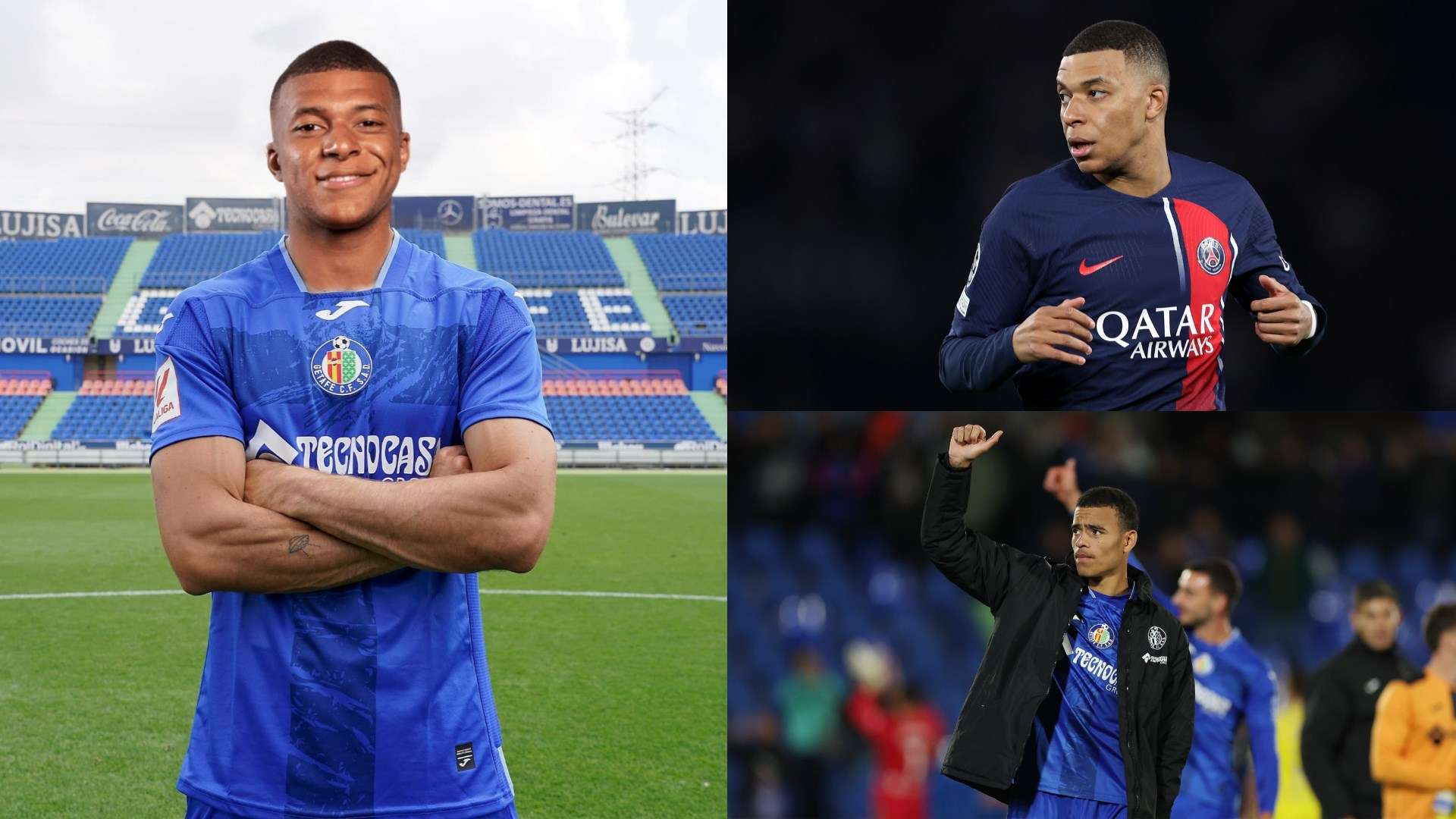 Kylian Mbappe Getafe Mason Greenwood GFX