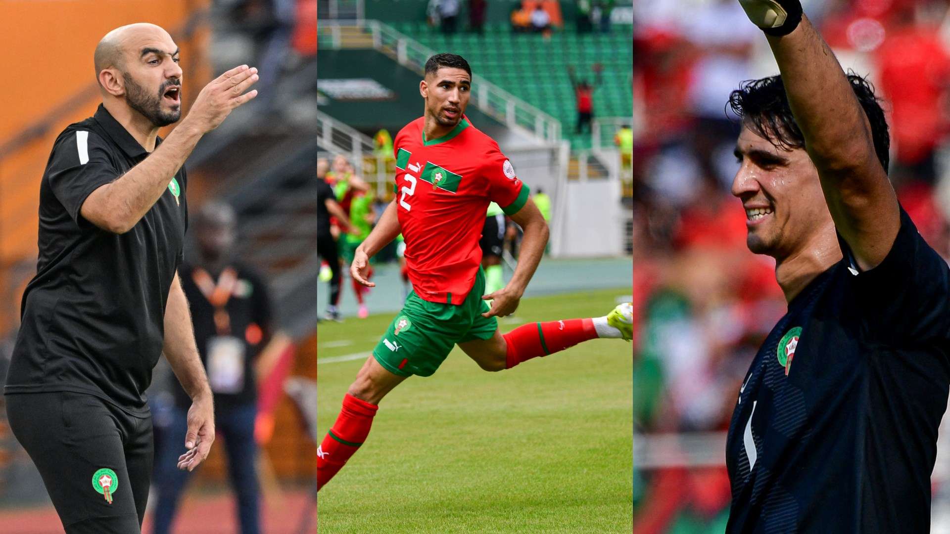 Yassine Bounou Walid Regragui achraf hakimi Morocco AFCON 2023