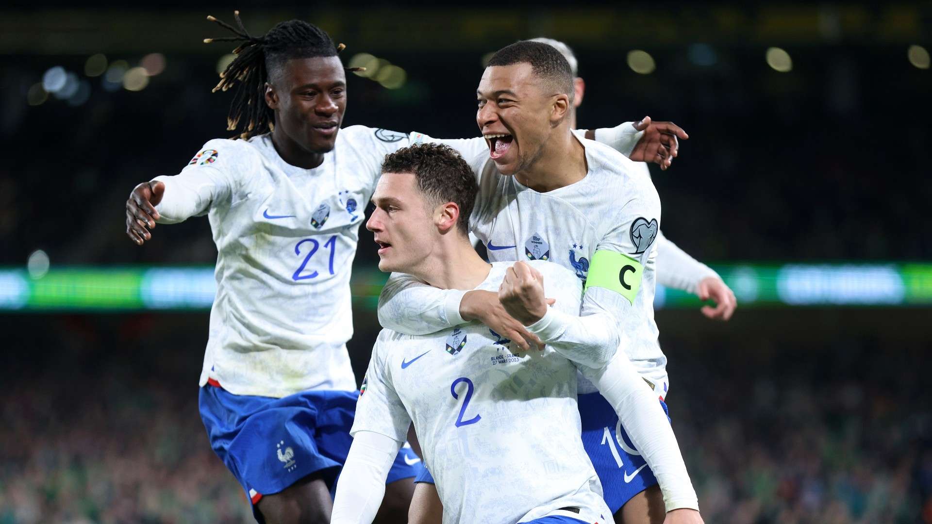 Pavard Mbappe Camavinga France 2023