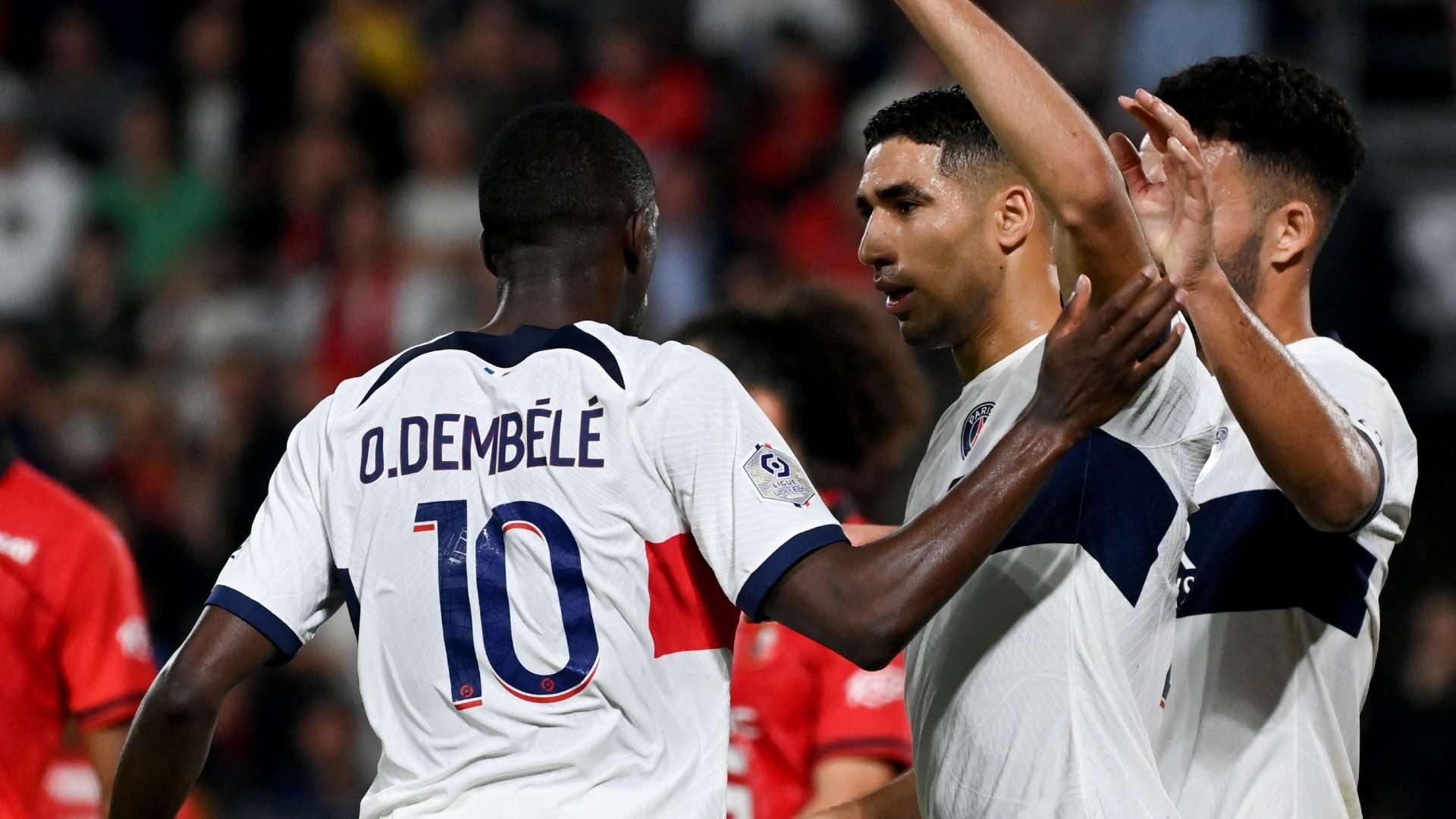 Ousmane Dembele Achraf Hakimi PSG 2023-24