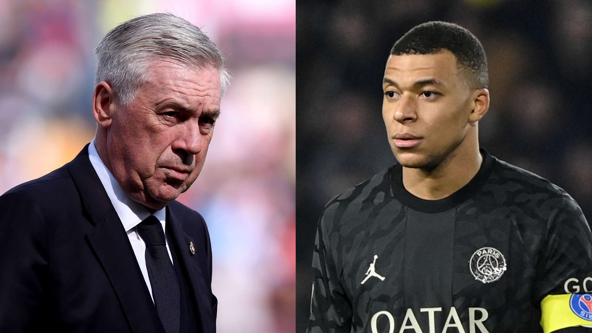 GFX Carlo Ancelotti Kylian Mbappe 2024