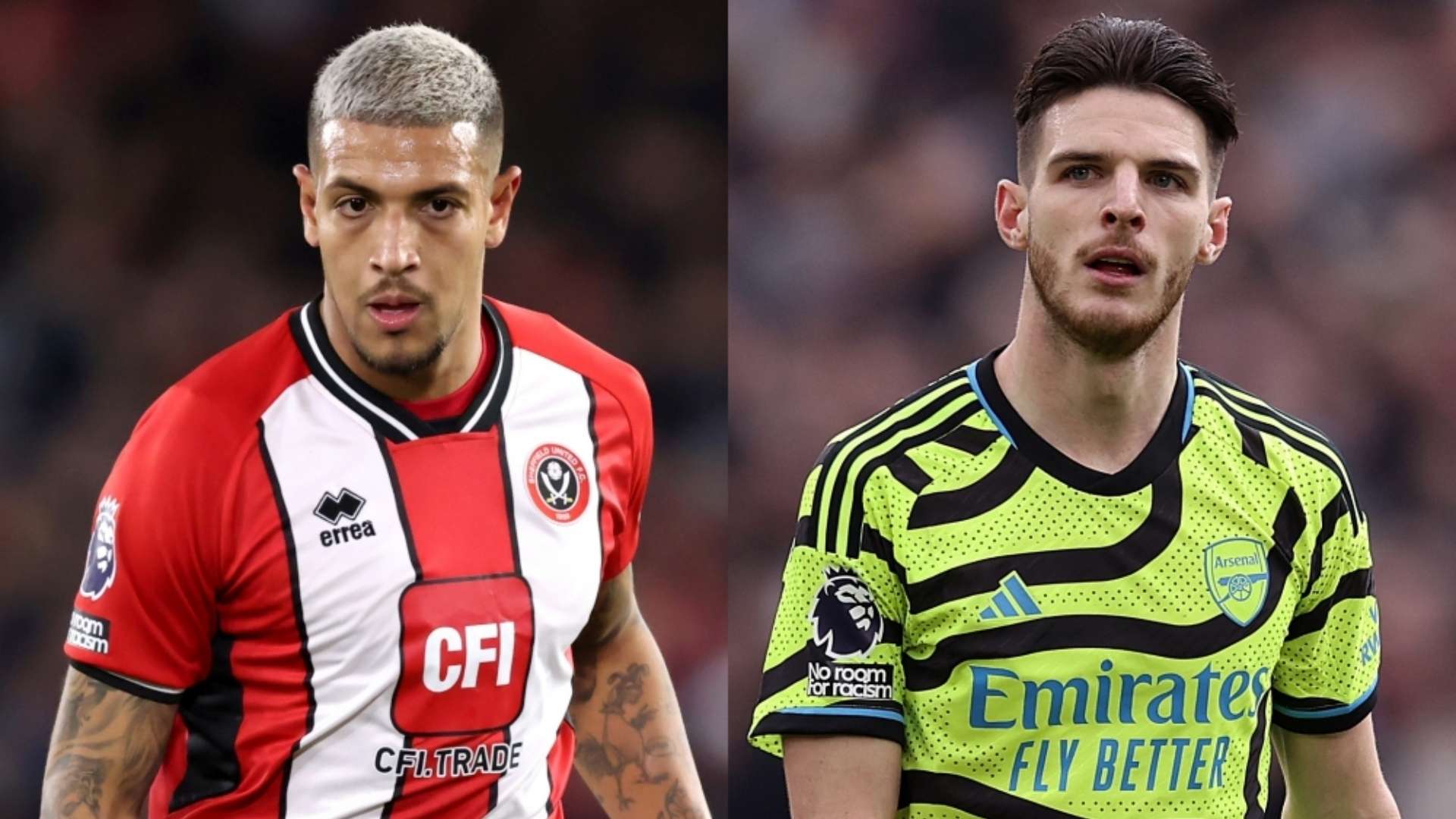 Vinicius Souza Sheffield United Declan Rice Arsenal