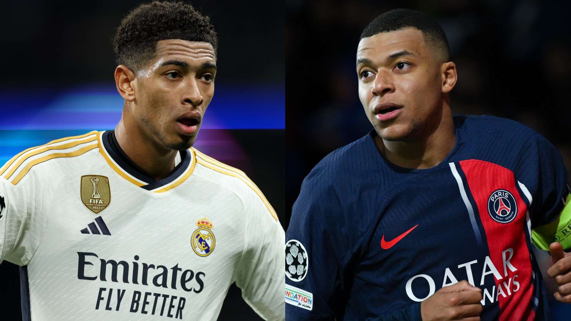 Jude Bellingham Kylian Mbappe split