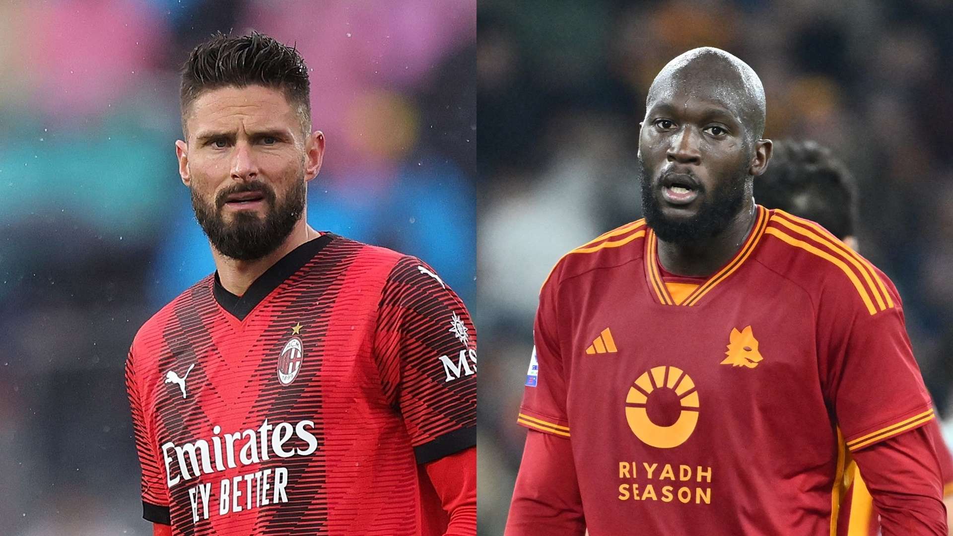 MP_Oliver Giroud_Milan vs Romelu Lukaku_Roma