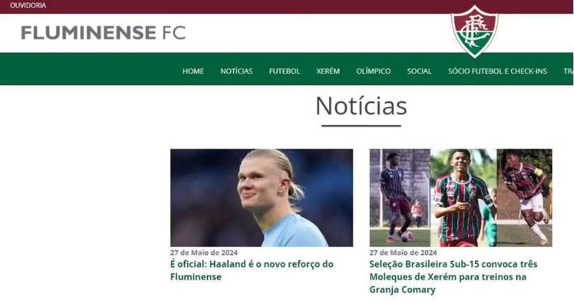 Erling Haaland Fluminense hack