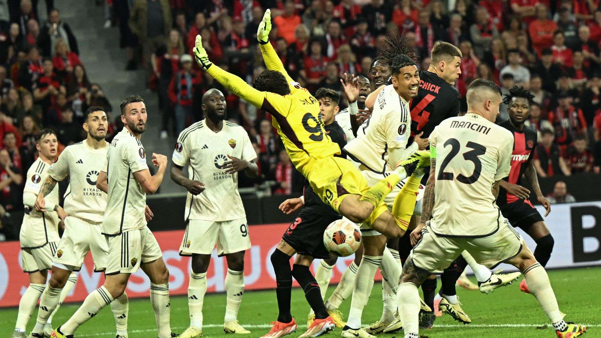 Gianluca Mancini Bayer Leverkusen Roma Europa League