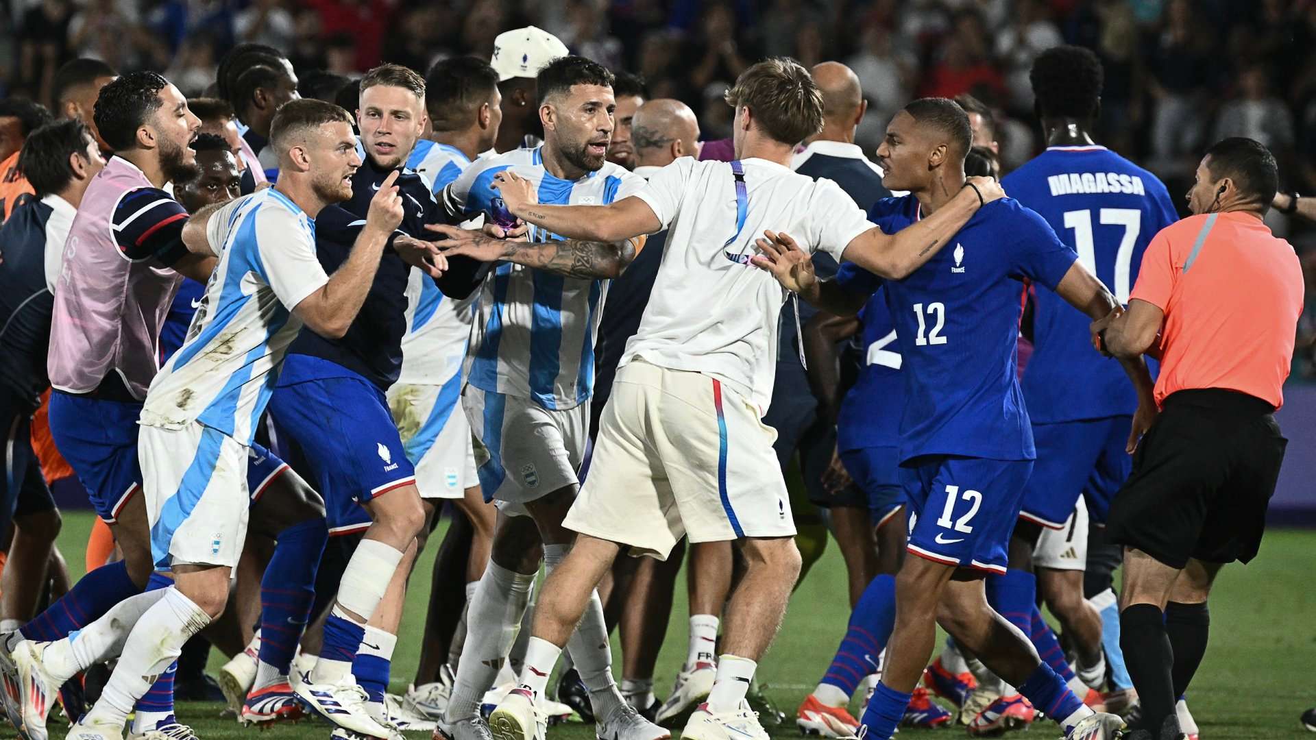 Argentina France 2024 Olympics fight