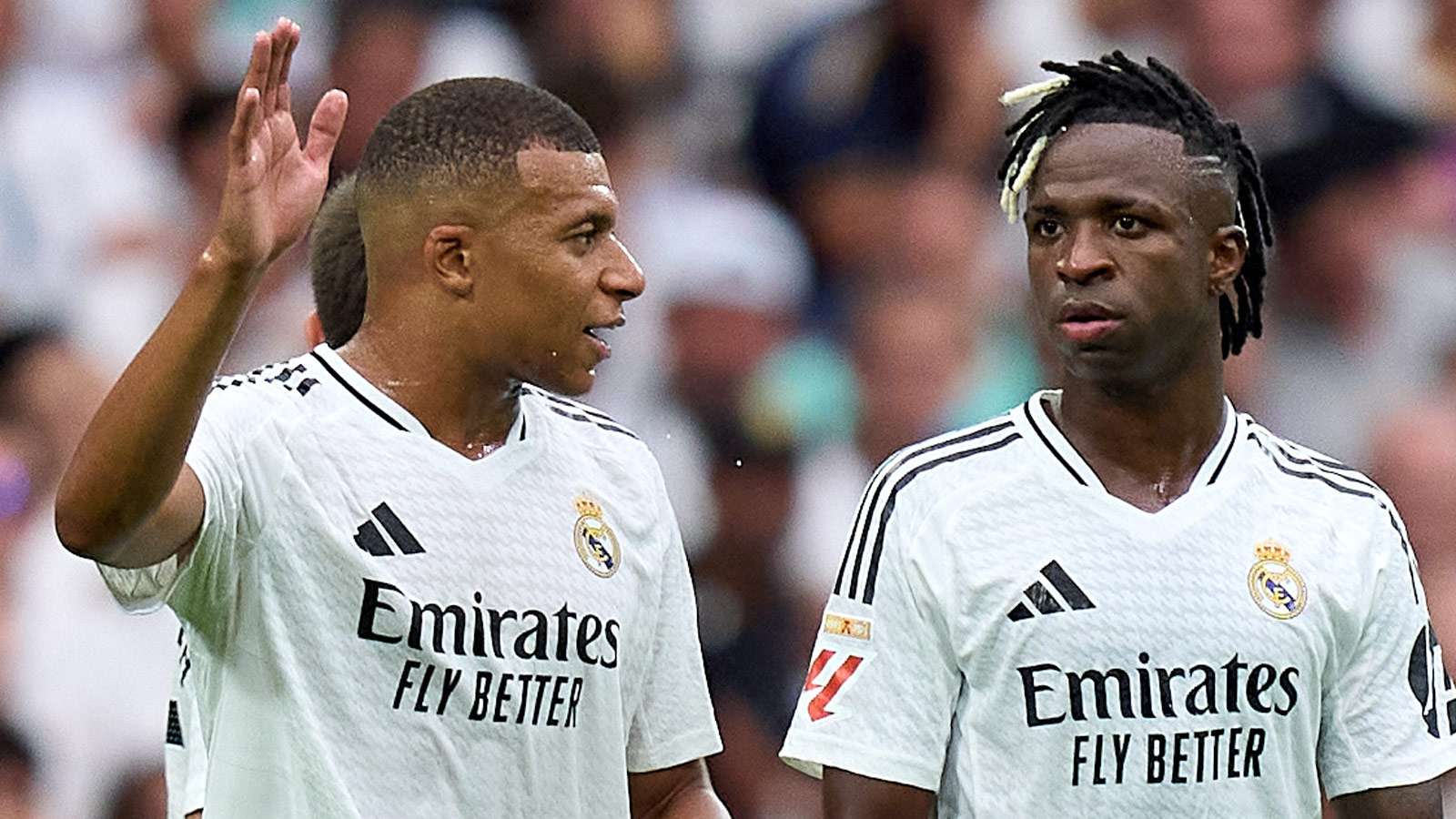 Kylian Mbappe Vinicius Junior Real Madrid 2024